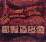 From the series "Close to Earth Close to Heaven", Mixed technique on canvas